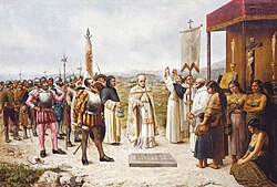 The founding of Lima, painting by José Effio (1845–1920) in the National Museum of Archaeology, Anthropology and History of Peru.