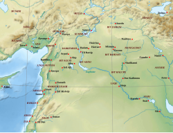 Map of the Aramean states and other post-Hittite states