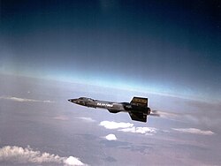 An X-15 in flight