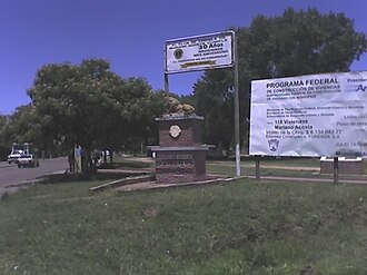 Lions' Club monument in Merlo