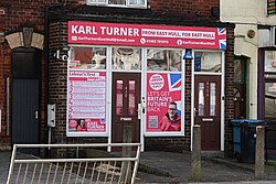 Turner's constituency office on Holderness Road in Kingston upon Hull ahead of the 2024 general election