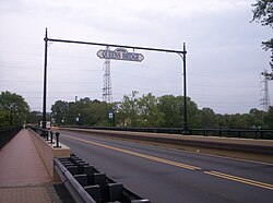 The Queen's Bridge, as seen from the South Bound Brook side.