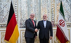 Steinmeier with Iranian Foreign Minister Mohammad Javad Zarif in Tehran, February 2016
