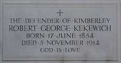 Memorial in Exeter Cathedral