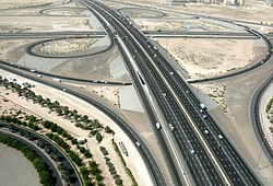 E 311, a major road in the UAE