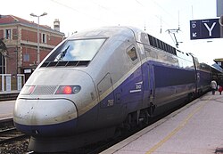 The TGV Duplex power cars use a more streamlined nose than previous TGVs.