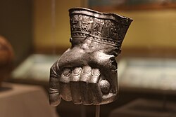 Drinking cup in the shape of a fist; 1400–1380 BC, Museum of Fine Arts, Boston