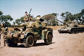 Troops of the Rhodesian Armoured Corps in 1979