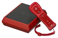 A Wii Mini with Wii Remote