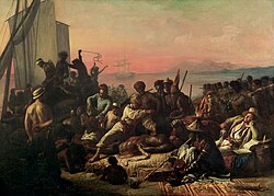 The Slave Trade by Auguste François Biard, 1840