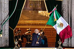 The Cry of Dolores. Every year on the eve of Independence Day, the President of Mexico re-enacts the cry from the balcony of the National Palace in Mexico City