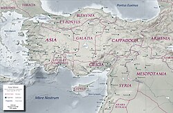 The Roman provinces of Asia Minor under Trajan, including Cilicia
