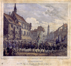 Student parade – university anniversary 1837