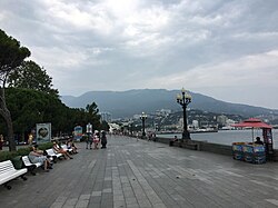 Boardwalk in Yalta.