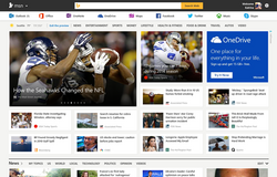 MSN.com in September 2014, when its significant website redesign launched