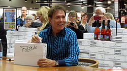 Richard promoting his wine in Denmark, 2015