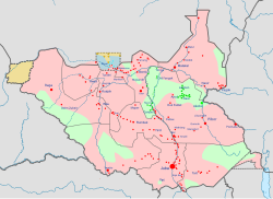 Military situation in South Sudan on 22 March 2020 Under control of the Government of South Sudan