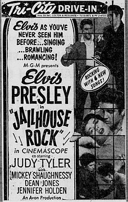 Drive-in advertisement from 1957
