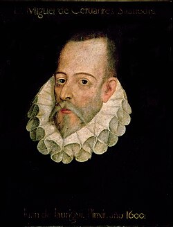 Miguel de Cervantes, considered by many the greatest author of Spanish literature, and author of Don Quixote, widely considered the first modern European novel