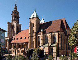 St. Kilian's Church, Heilbronn, as seen from the Kiliansplatz