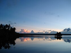 Sunset over Lake Tegano. Taken 2008