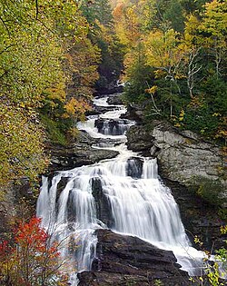 Cullasaja Falls in Macon County