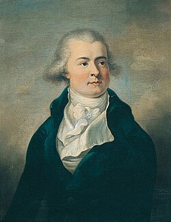 Prince Lobkowitz depicted in a portrait by August Friedrich Oelenhainz
