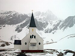 Norwegian Anglican Church at Grytviken, formerly the Norwegian Lutheran Church