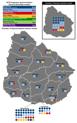 Map of the legislative results