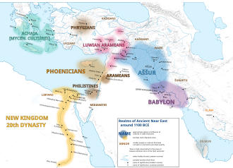Empires in the Ancient Near East around the end of the 2nd Millennium BC