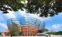 The Nelum Pokuna Mahinda Rajapaksa Theatre was constructed as a major venue for the performing arts.