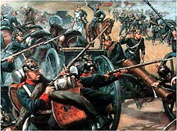 Prussian artillery at the Battle of Langensalza (1866)