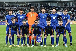 Uzbekistan U-20 national football team in AFC Asian Cup 2023. Bunyodkor Stadium, Tashkent, Uzbekistan. March 18, 2023