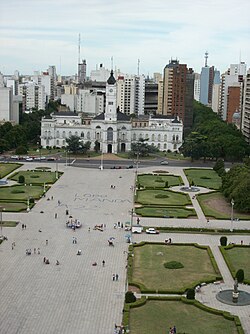 View of the City of La Plata and Plaza Moreno from the cathedral.