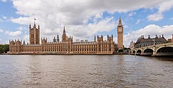 The Palace of Westminster, where Parliament meets