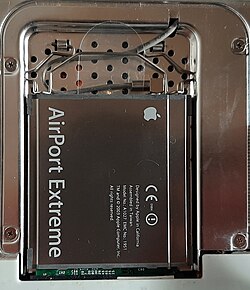 Apple AirPort Extreme installed in an iBook G4