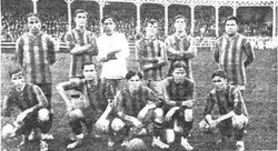 The Rosario Central squad that won the 1915 Copa Ibarguren after beating Racing Club