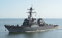 USS Arleigh Burke, the lead ship of her class of guided-missile destroyers