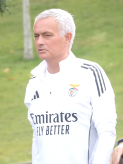 Mourinho with Benfica in 2025
