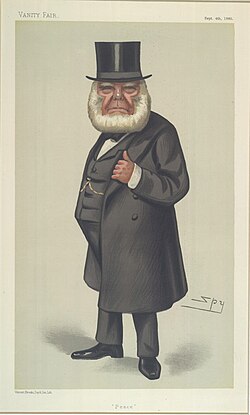 "Peace". Caricature of Henry Richard, a prominent advocate of pacifism in the mid-19th century