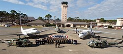 Aircraft of the 6th Special Operations Squadron including a turboprop C-47 (Basler BT-67) in use by the U.S. Air Force, c. 2005