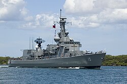 Karel Doorman-class frigate of Chilean Navy
