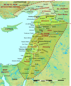 Syria (Bilad al-Sham) and its provinces under the Abbasid Caliphate in the 9th century