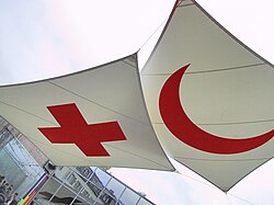 Red Cross and Red Crescent emblems