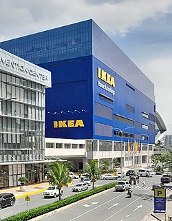 The world's largest IKEA store is located in Pasay, Metro Manila, Philippines