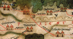 Phoenicia in late antiquity, from the Peutinger map