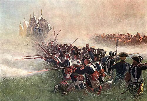 Prussian Leibgarde battalion at Kolín, 1757