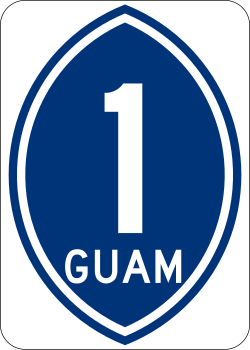 Guam main highway sign