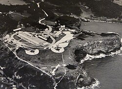 St. David's Battery, Bermuda in 1942, completed in 1910 with two 9.2" and two 6" coastal artillery guns