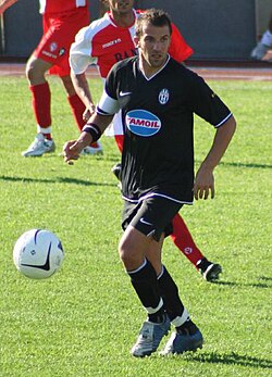 Del Piero playing for Juventus in September 2006 against Rimini during the 2006–07 Serie B season